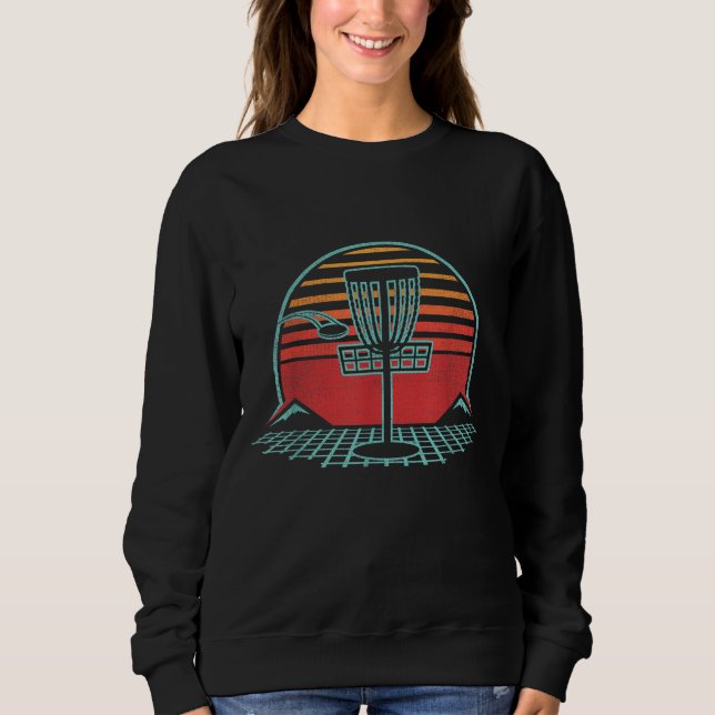 Sudadera Estilo de los 80s del Retro del Golf en Disco (Anverso)