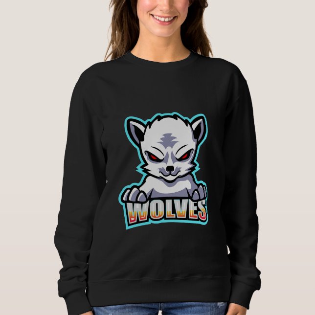 Sudadera Estilo de los lobos Husky (Anverso)
