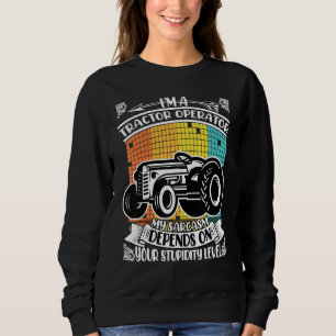 Sudadera Estilo de vida de la granja del papá Tractor inter