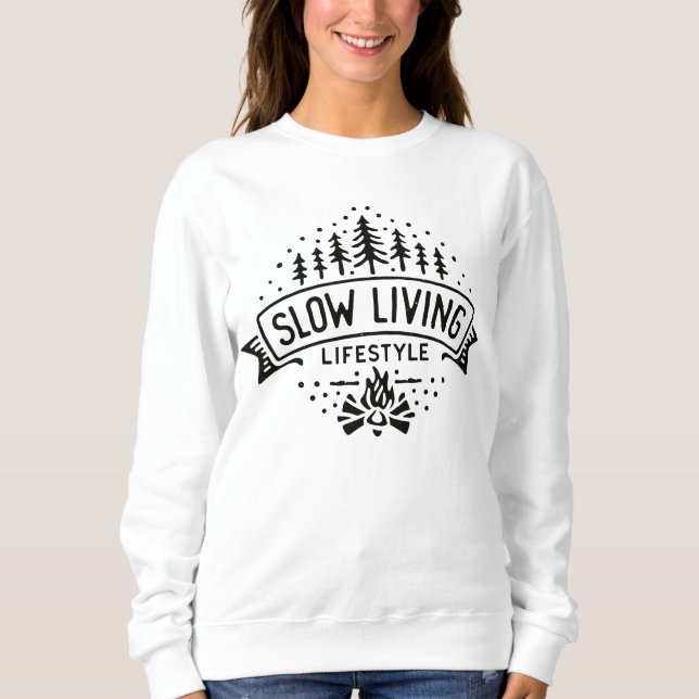 Sudadera Estilo de vida lento (Anverso)