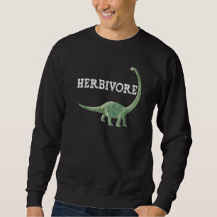 Sudadera Estilo de vida vegano vegetariano dinosaurio herbí