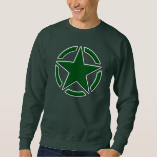 Sudadera Estilo del remiendo del vintage de la plantilla de