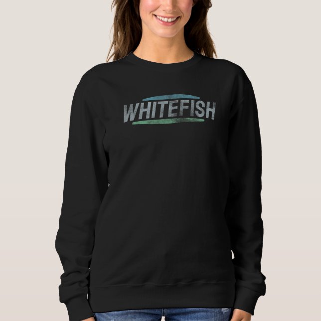 Sudadera Estilo deportivo retro de Whitefish (Anverso)