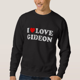 Sudadera Estilo desgastado grunge angustiado amo a Gideon