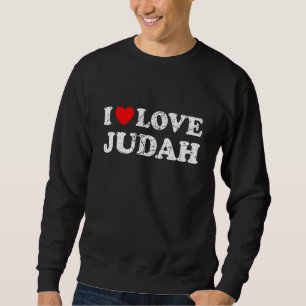 Sudadera Estilo desgastado grunge angustiado amo a Judah