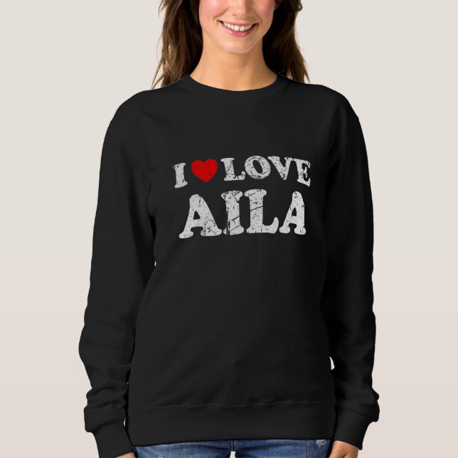 Sudadera Estilo desgastado grunge angustiado amo Aila   (Anverso)