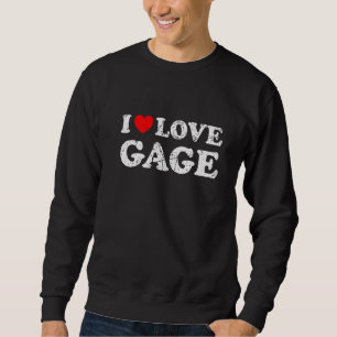 Sudadera Estilo desgastado grunge angustiado Me encanta Gag