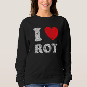 Sudadera Estilo desgastado grunge angustiado Me encanta Roy