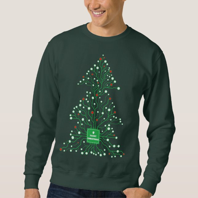 Sudadera Estilo Divertido y Feo de Navidad para Techies (Anverso)