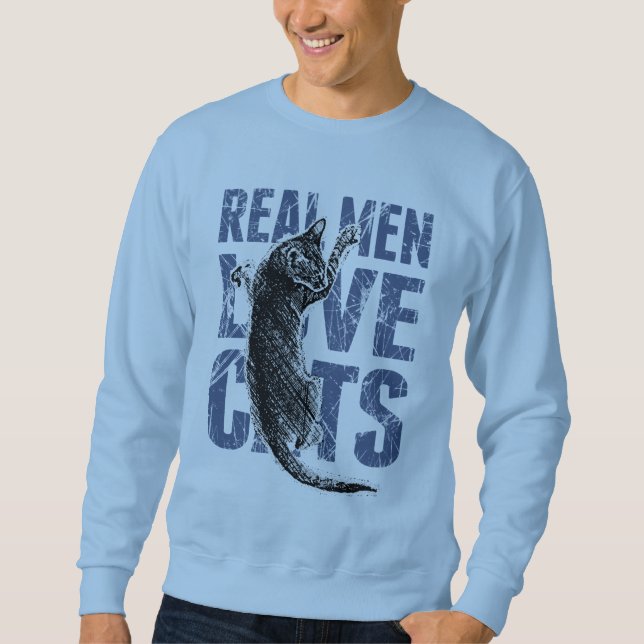 Sudadera Estilo estridente de los hombres de los gatos (Anverso)