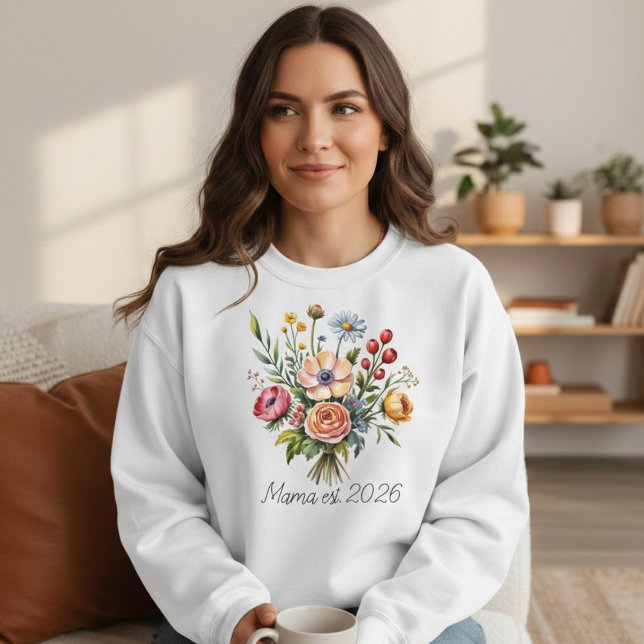 Sudadera Estilo Femenino de Mamá Floral Suave (Subido por el creador)