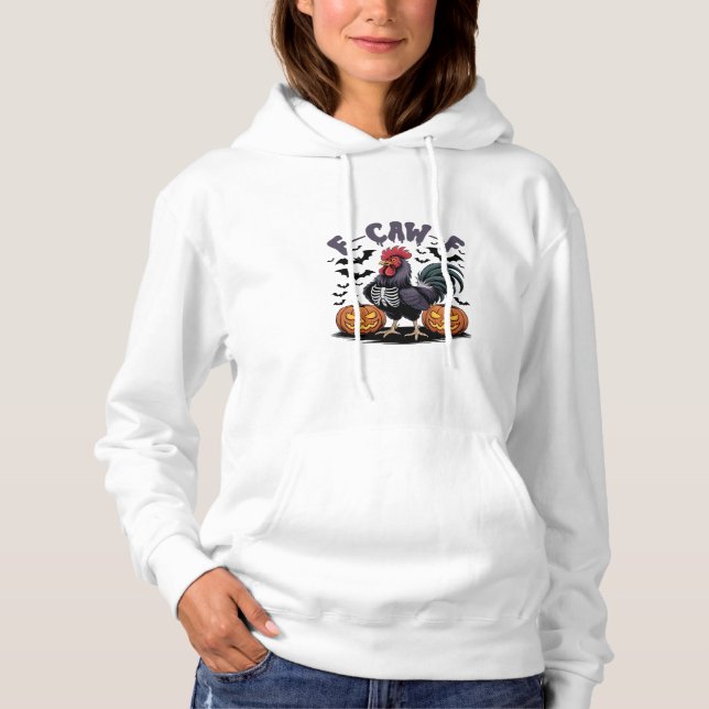 Sudadera Estilo gótico divertido cuervo humor F Caw F (Anverso)