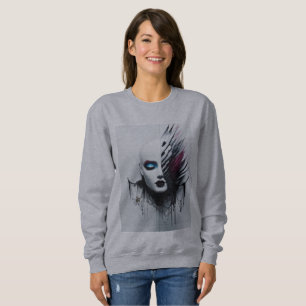 Sudadera Estilo Gótico Tiara Arte-Fierce y Diseño Protector