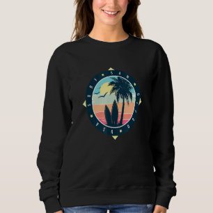 Sudadera Estilo gráfico retro vintage de surf de San Diego