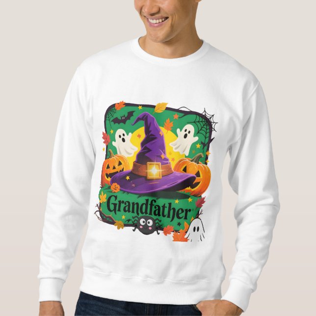 Sudadera Estilo Halloween para Abuelo (Anverso)