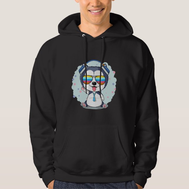 Sudadera Estilo Husky Glasses (Anverso)