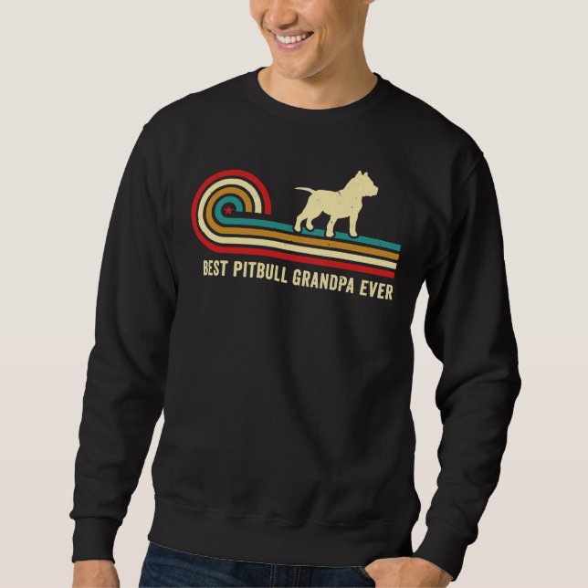 Sudadera Estilo retro Abuelo Pitbull Abuelo Pittie Abuelo P (Anverso)