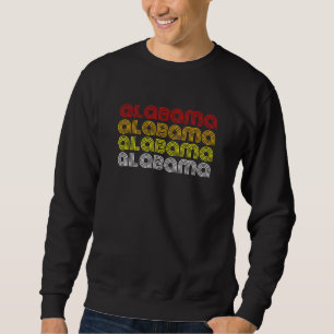 Sudadera Estilo retro Alabama Orgullosa Representación