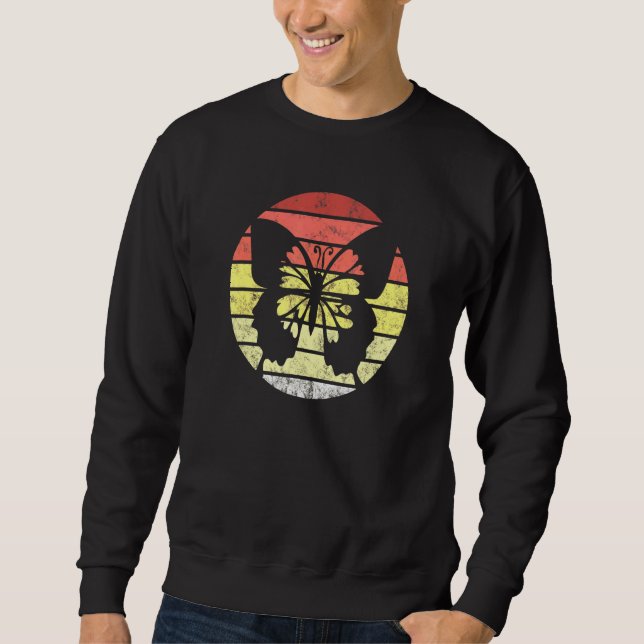 Sudadera Estilo retro de mariposa 4 (Anverso)