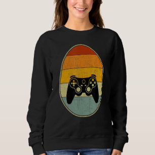 Sudadera Estilo Retro Huevo de Pascua Gráfica Gracioso Día
