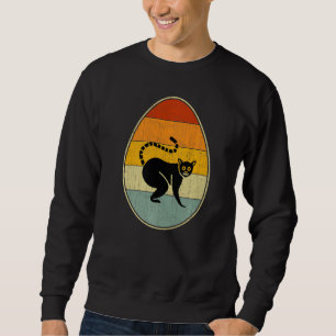 Sudadera Estilo Retro Huevo de Pascua Gráfica Gracioso Día 