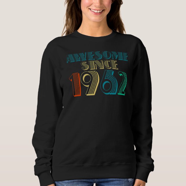 Sudadera Estilo Retro Increíble Desde 1962 Tees Origen Vint (Anverso)