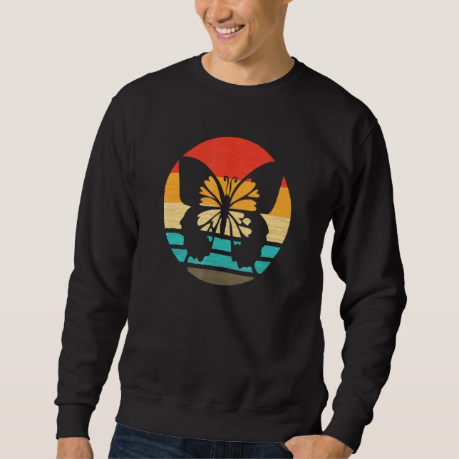 Sudadera Estilo retro mariposa cosecha 5 (Anverso)