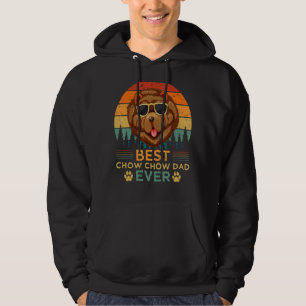 Sudadera Estilo retro masculino mejor Chow Chow Dad siempre