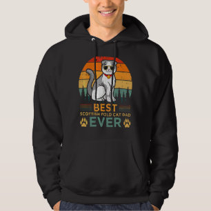Sudadera Estilo retro masculino mejor gato escocés que nunc
