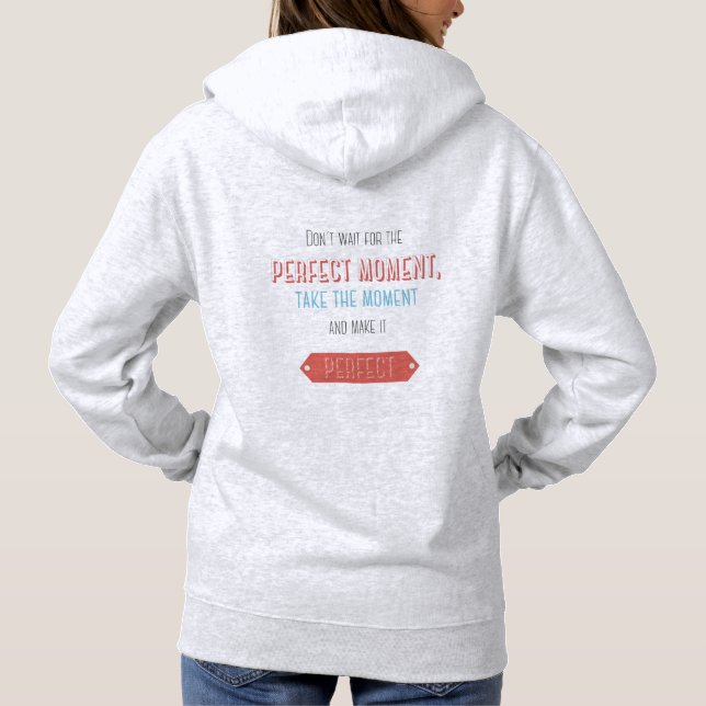Sudadera Estilo retro tipográfico motivacional (Reverso)