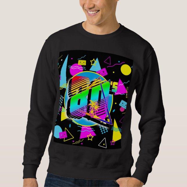 SUDADERA ESTILO RETRO VINTAGE DE LOS 80 (Anverso)