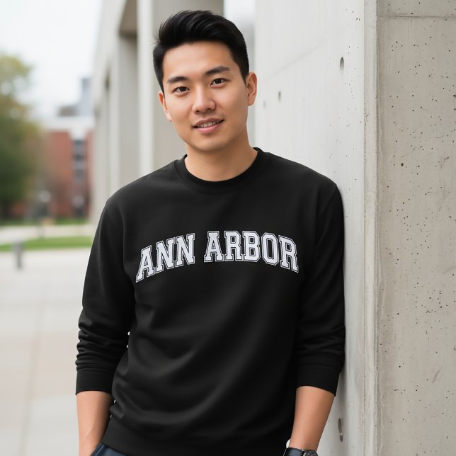 SUDADERA ESTILO UNIVERSITARIO ANN ARBOR AMÉRICA CO (Subido por el creador)