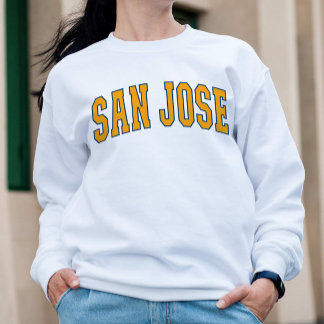 Sudadera Estilo Universitario Antiguo de San Jose Californi