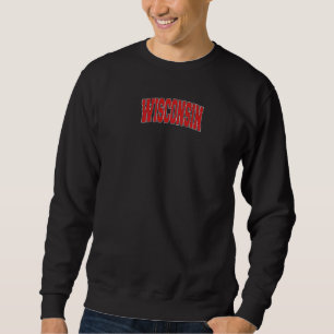 Sudadera Estilo vintage del estado de WISCONSIN EE. UU.