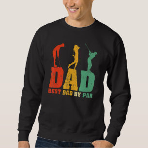 Sudadera Estilo Vintage Mejor Papá Por Par Golfer Golf Dad