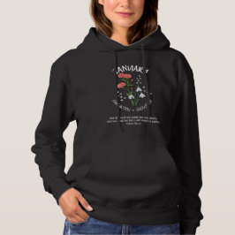 Sudadera Estiloso mes de nacimiento Flor enero cristiana