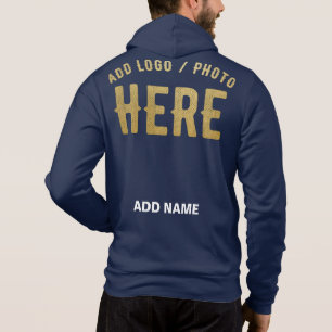 SUDADERA ESTILOSO MODERNO AZUL NAVY VERIFICADO DE MARCA