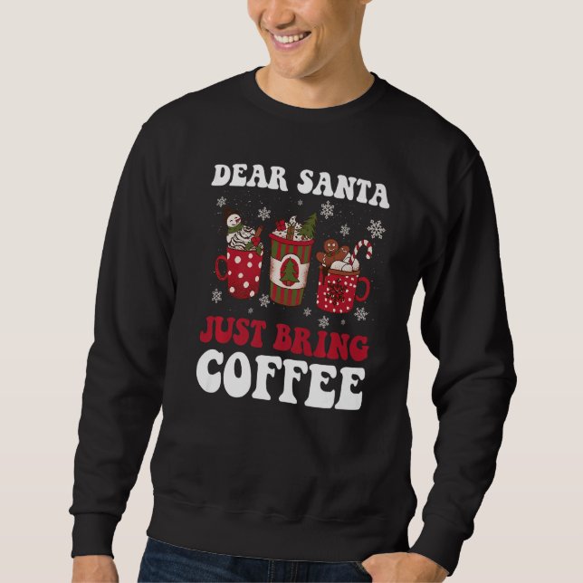 Sudadera Estimado Papá Noel Trae Café Premium (Anverso)