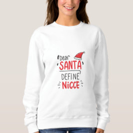 Sudadera Estimado Santa define a los Chistes de Navidades d