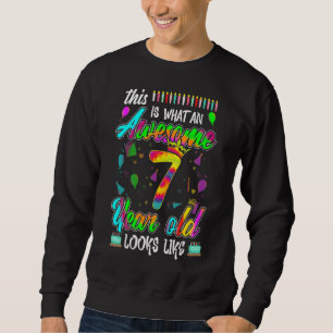 Sudadera Esto es lo asombroso que es el cumpleaños número 7