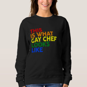Sudadera Esto Es Lo Que Parece Un Chef Gay Lgbt Arcoíris De