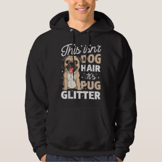 Sudadera Esto no es pelo de perro es purpurina de Pug diver