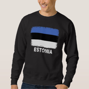 Sudadera Estonia Bandera apoya a los estonios