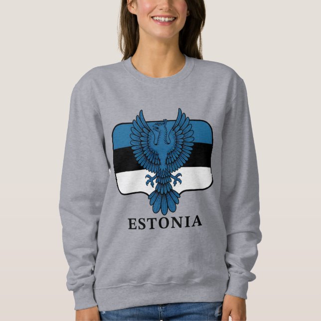 Sudadera Estonia del norte de Europa (Anverso)