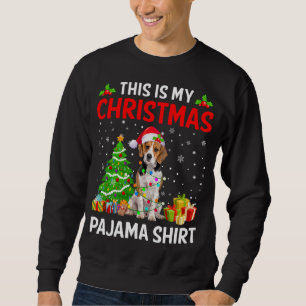 Sudadera Estos son mis Navidades Beagle Dog Pajama Xmas Lig