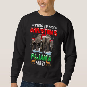Sudadera Estos son mis Navidades Navidades elefantes de Paj