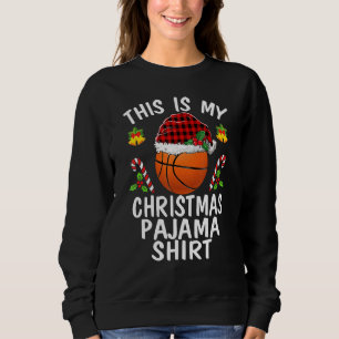 Sudadera Estos son mis Navidades Pajama Basketball Santa Bo