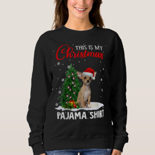 Sudadera Estos son mis Navidades Pajama Chihuahua Xmas Perr