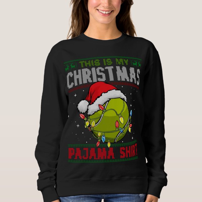 Sudadera Estos son mis Navidades Pajama Guinea Pig Navidade (Anverso)