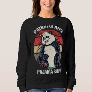 Sudadera Estos Son Mis Navidades Panda Claus Pajama Santa H